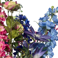 Zijde boeket closeup